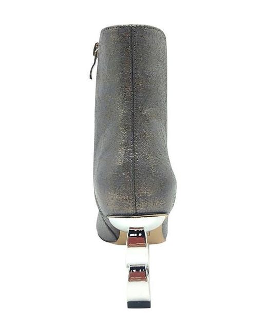 Ninety Union Gray Roxy Pebbled Ankle Boot