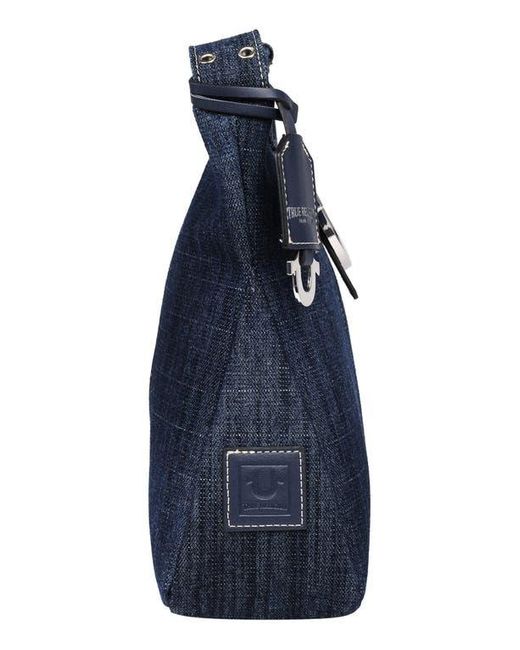 True Religion Blue Horseshoe Shoulder Bag