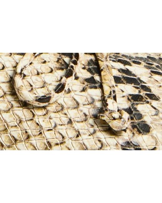 SCHUTZ SHOES Natural Arissa Snakeskin Embossed Ballet Flat