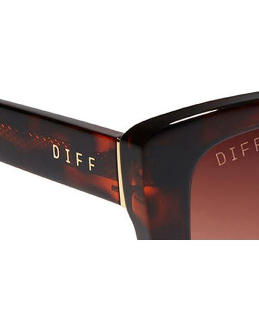 DIFF Pink 54Mm Square Sunglasses