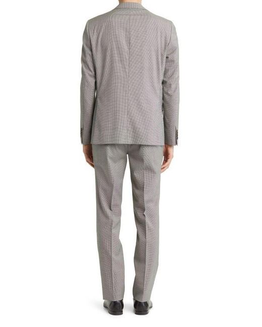 Ted Baker Gray Roger Extra Slim Fit Mini Houndstooth Wool Suit for men