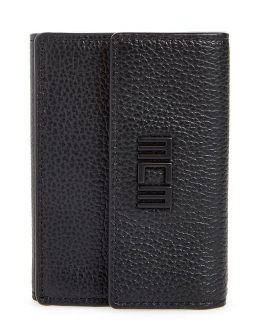 MCM Black Tech Trifold Flap Wallet