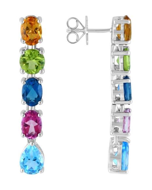 Effy Green Stone Drop Earrings