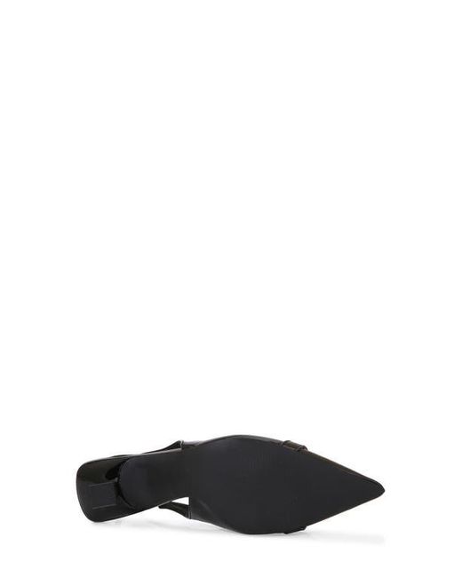 BERNESS Black Kitten Heel Slingback Pump
