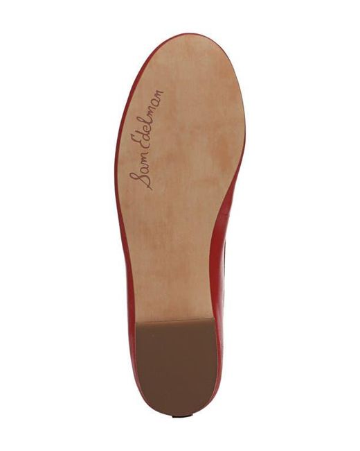 Sam Edelman Red Flora Ballet Flat