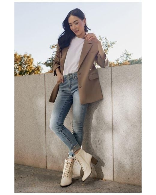 Journee Collection White Baylor Bootie
