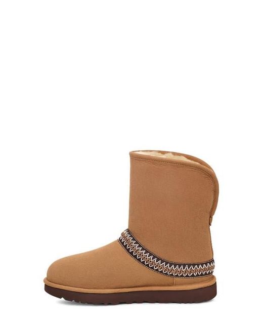 Ugg Brown Classic Short Crescent Bootie