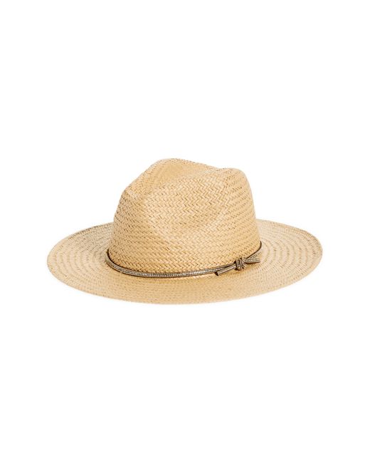 Melrose and Market Natural Novelty Trim Panama Hat
