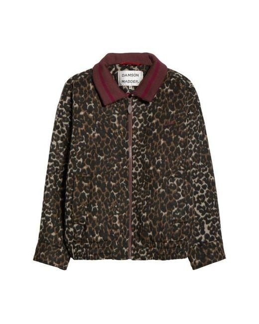 Damson Madder Brown Pixie Print Bomber Jacket
