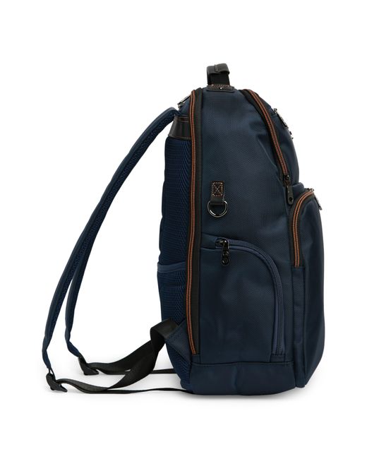 Robert Graham Blue Cache Recycled Polyester Backpack for men