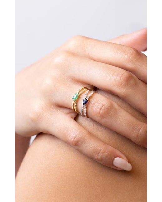 Bony Levy Metallic El Mar 18K Gemstone & Diamond Stackable Ring