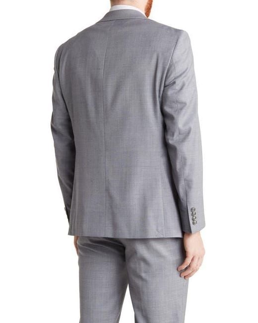 Calvin Klein Gray Medium Slim Stretch Suit Jacket for men