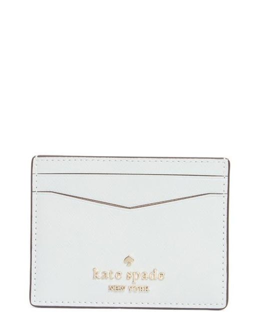 Kate Spade White Staci Small Slim Card Case