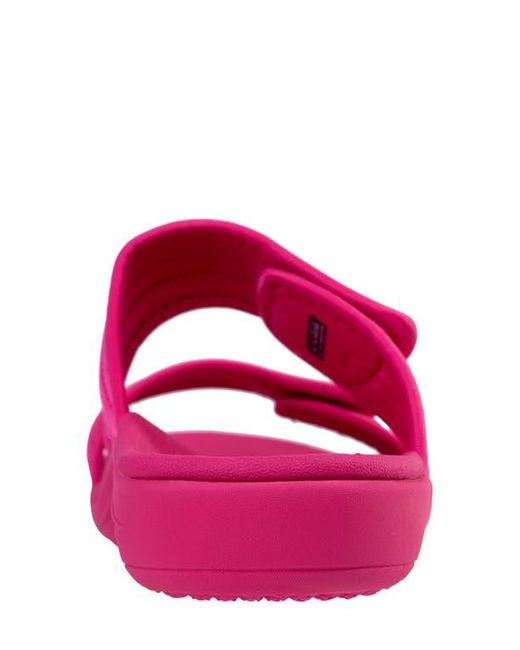 Revitalign Pink Elevate Double Strap Slide Sandal