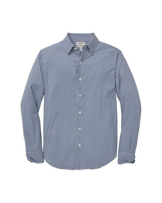 Bonobos Gray Tech Check Performance Button-Up Shirt for men