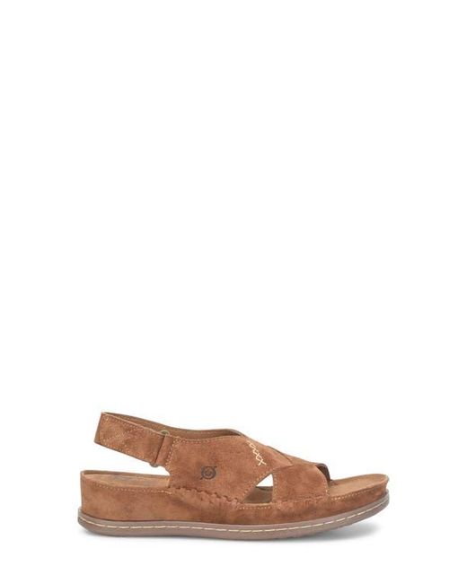 Børn Brown Ebba Slingback Platform Wedge Sandal