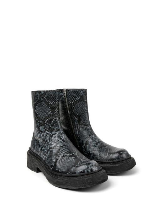 CAMPERLAB Black Lab Vamonos Snakeskin Embossed Boot