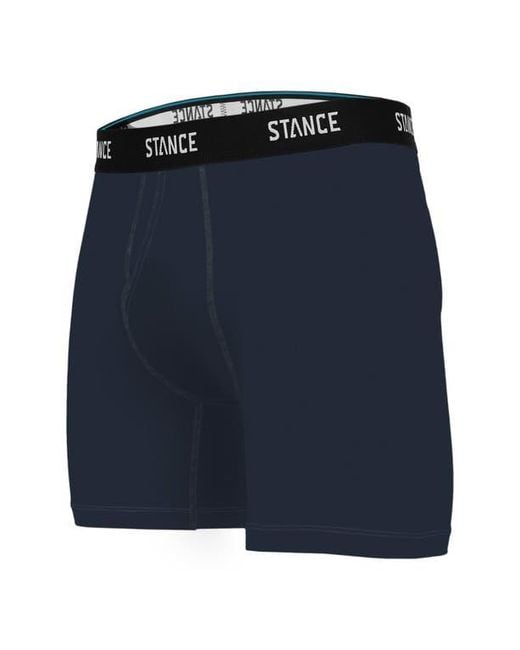 Stance Blue Solid Boxer Briefs for men