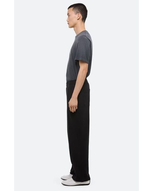 Helmut Lang Black Embossed Studio Sweatpants for men