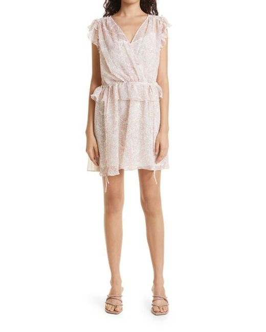 Ted Baker Natural Evelyna Textured Leaf Print Georgette Dress