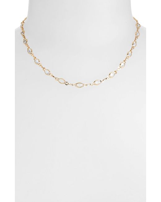 Nordstrom Multicolor Cz Station Chain Necklace