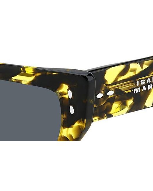 Isabel Marant Black 54Mm Rectangular Sunglasses