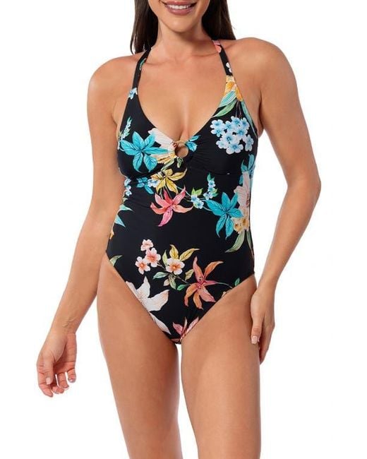 Jantzen Blue Paris One-Piece Swimsuit