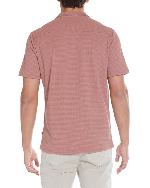 Civil Society Textured Knit Camp Shirt for men