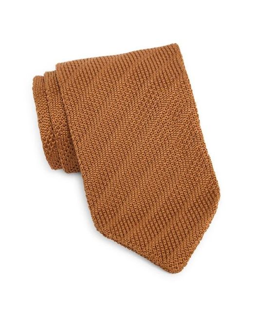 Paisley & Gray White Stanley Solid Knit Tie for men