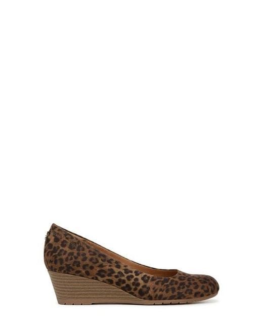 Dr. Scholls Brown Be Flex Wedge Pump