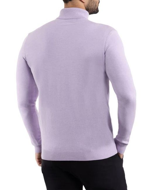 Xray Jeans Purple Turtleneck Pullover Sweater for men
