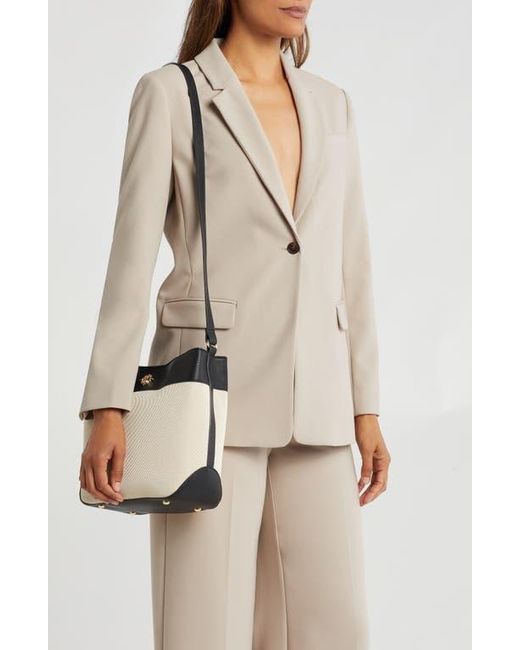 Nanette Lepore Black Lynne Triple Section Bucket Bag