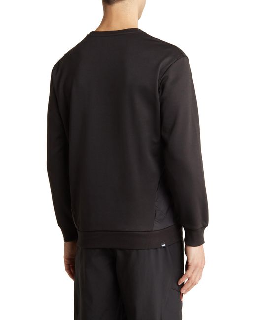 PUMA Black Open Road Crewneck Pullover Sweatshirt for men