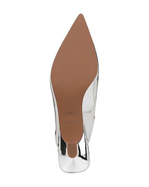 Franco Sarto White Jayda Kitten Heel Mule