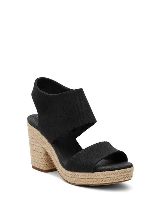 TOMS Black Majorca Platform Sandal