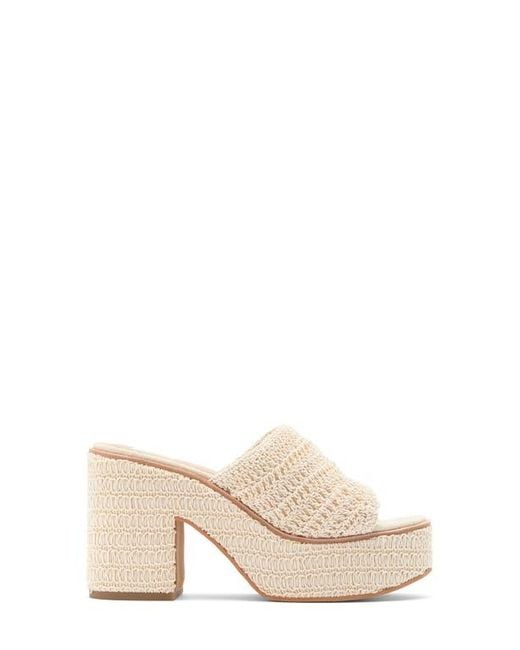Dolce Vita Natural Ladin Platform Slide Sandal