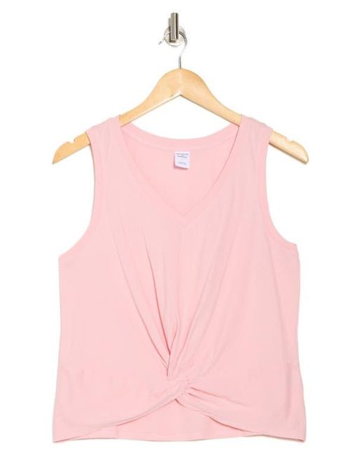 Melrose and Market Pink Twist Front Tank Top