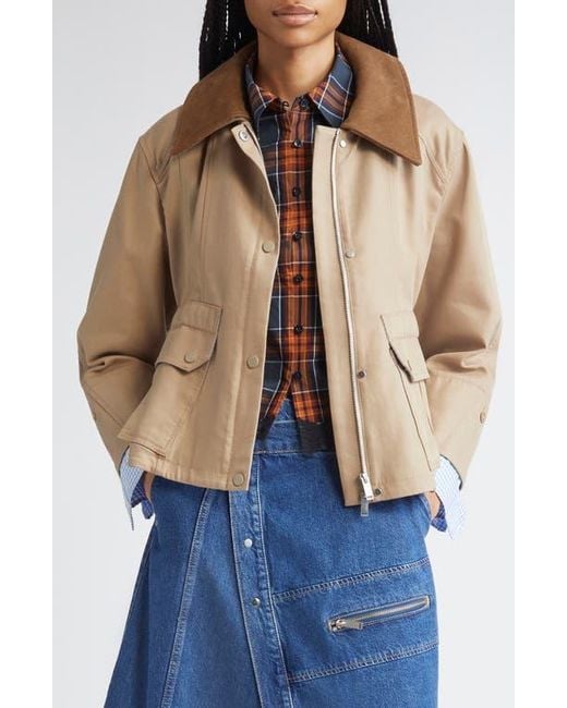 3.1 Phillip Lim Blue Crop Barn Jacket