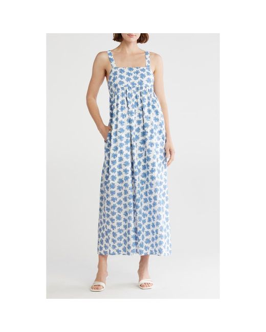 Melrose and Market Blue Square Neck Maxi Dress