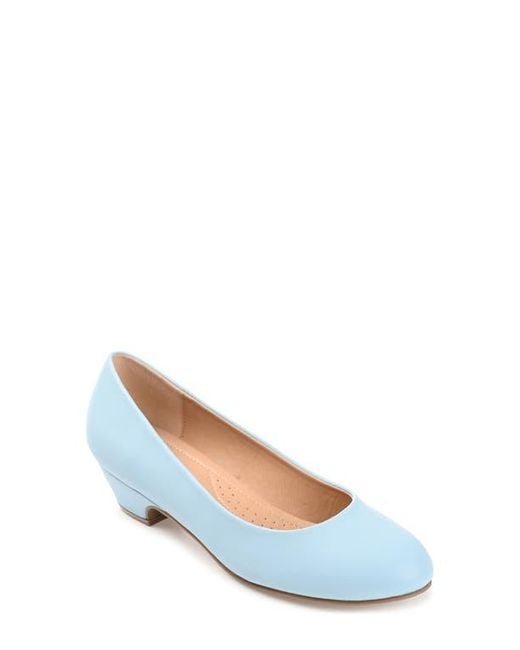 Journee Collection Blue Saar Wide-Width Pump