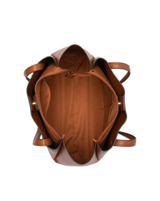 Nanette Lepore Asahi Triple Section Shoulder Bag in Brown Lyst