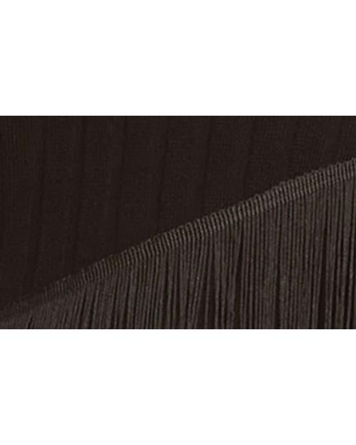 The Good Journey Black Fringe Minidress