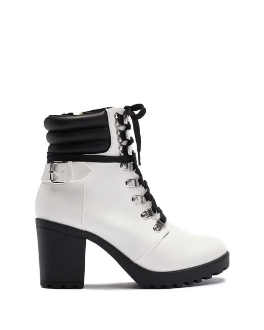 MIA Floraa Lace-up Boot in White - Save 46% - Lyst