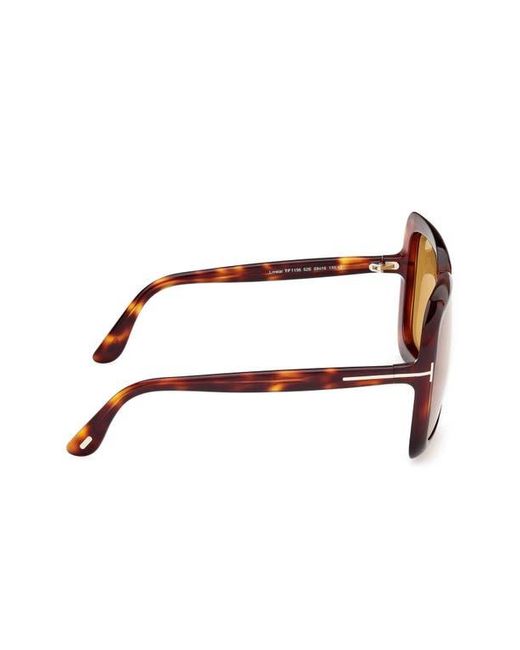 Tom Ford Natural Lorelai 59Mm Square Sunglasses