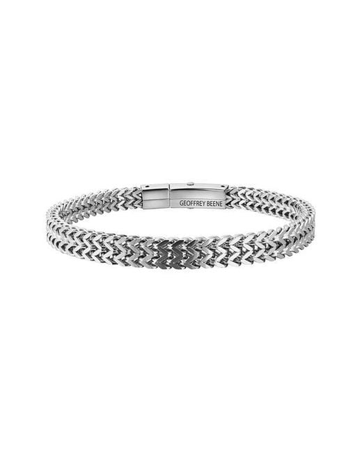 Geoffrey Beene Metallic Franco Chain Bracelet for men