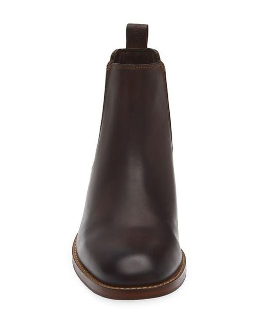 Steve Madden Brown Roswel Plain Toe Chelsea Boot for men
