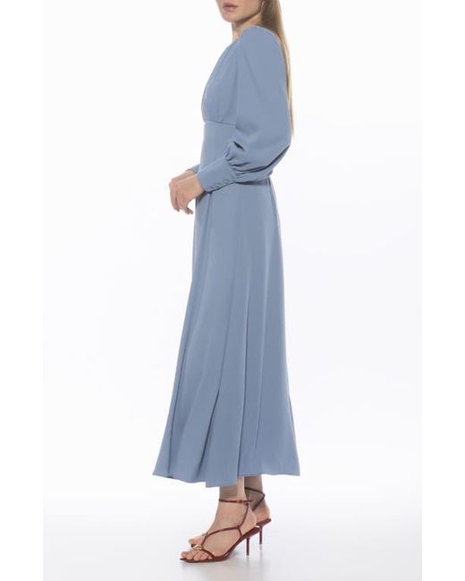 princess polly baby blue dress Sophia Maxi Dress In Navy Blue | Alie Street London main image 0