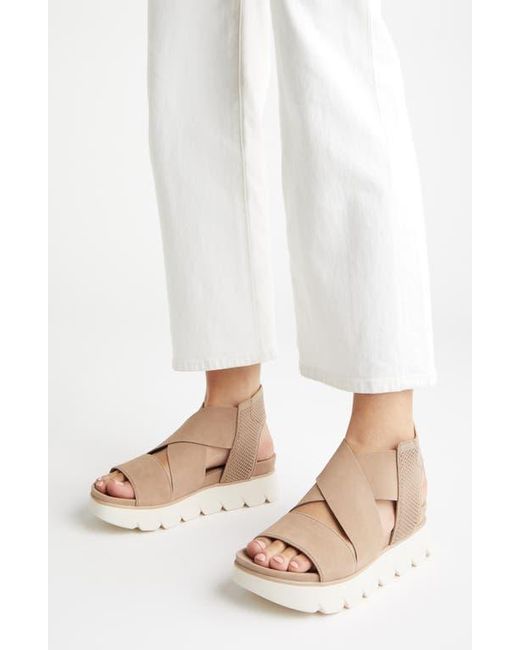 Eileen Fisher Brown Chant Platform Sandal