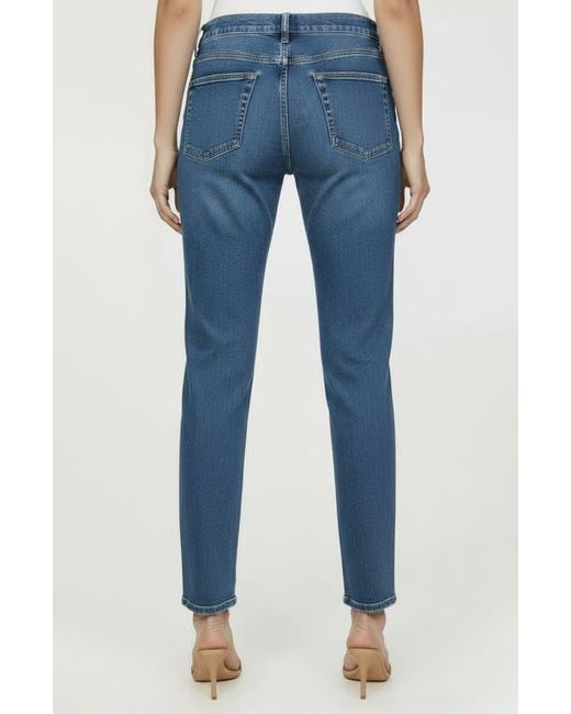 Bebe Blue The Bling Slit Straight Leg Jeans