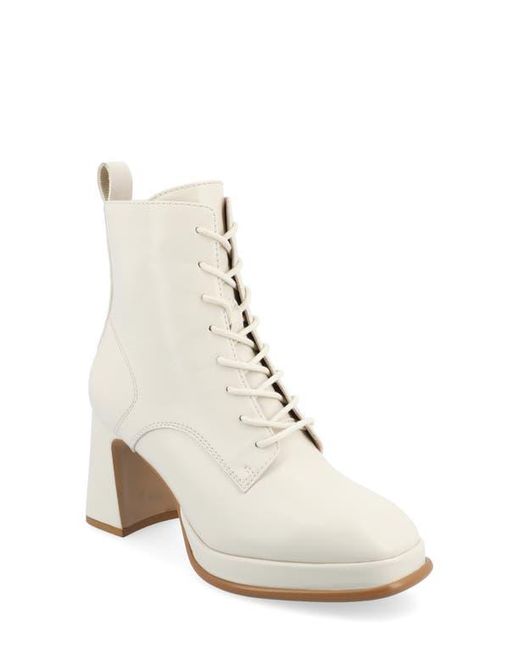 Journee Collection White Kalandi Bootie